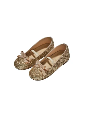Embellished Bow Glitter Ballerinas<Tutu du Monde Outlet